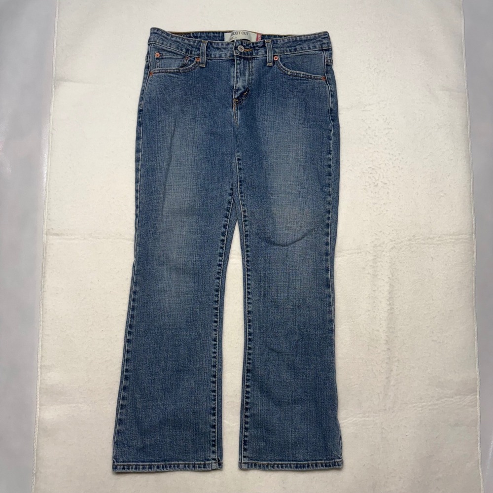 Levis 515 Boot Cut Jeans Womens 10M Medium Wash Blue Stretch Denim Pants
